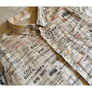 Amiani Sz XXL Men's Casual Button Down Shirt - Multicolor Print